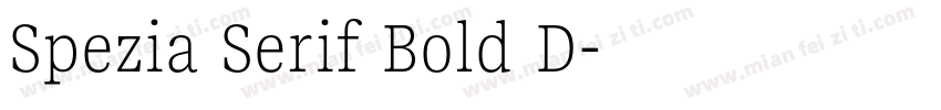 Spezia Serif Bold D字体转换